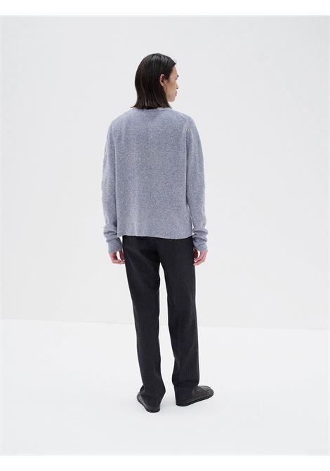 airy silk wool knit man purple AURALEE | A25AP01JZTOP LIGHT PURPLE